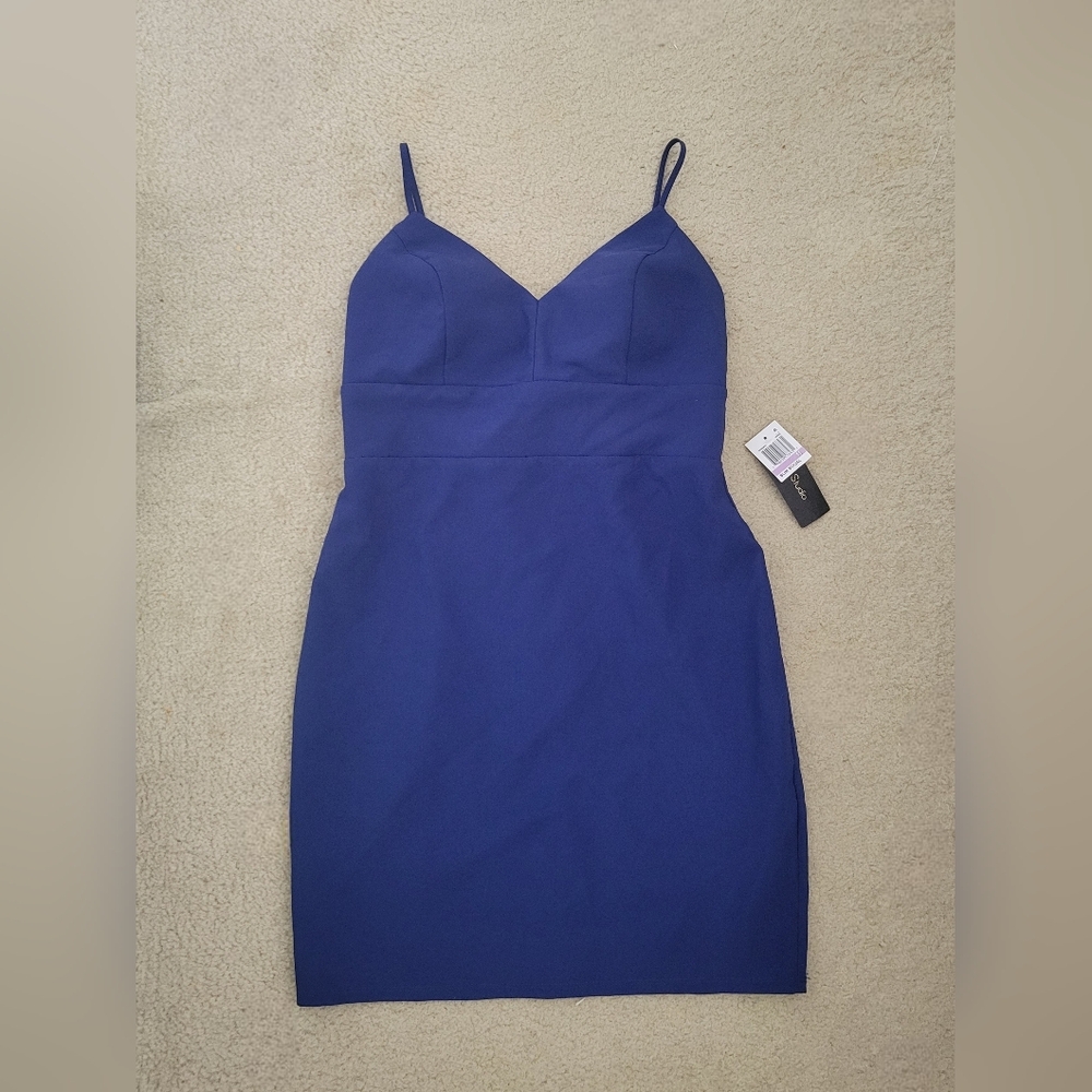 City Studio Navy Blue Juniors Cocktail Party Dress Size 11